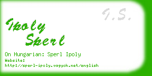 ipoly sperl business card